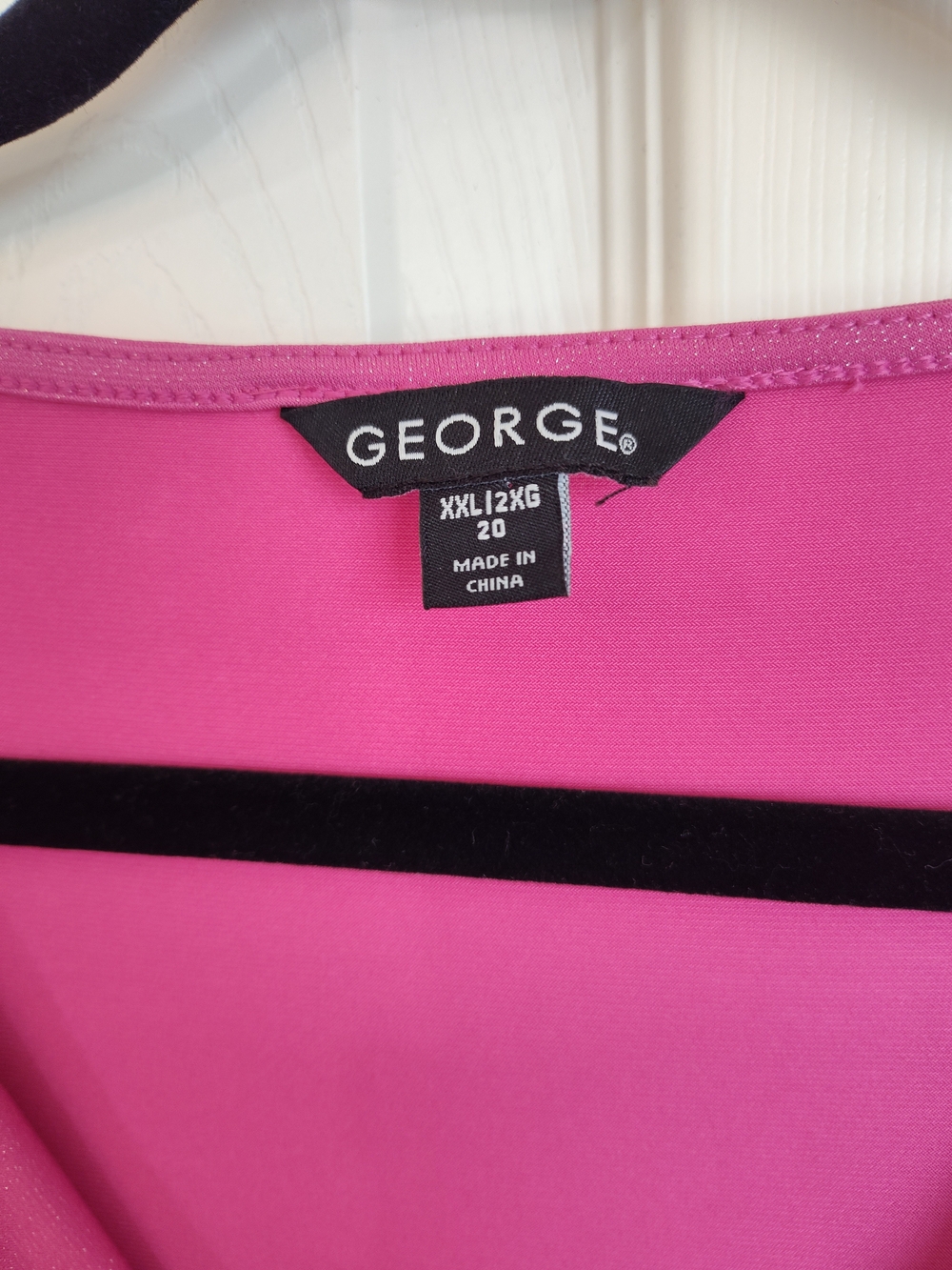 George Pink Drape Neck Top - Picture 3 of 5